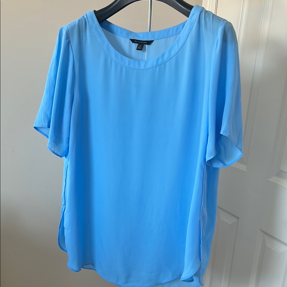 Banana Republic Light Blue Blouse